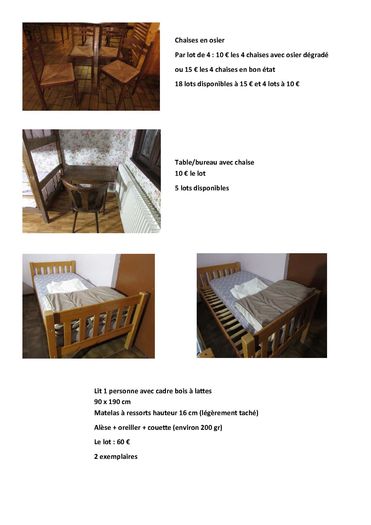 2 MOBILIER A VENDRE CHAUME DU GRAND VENTRON Page 2