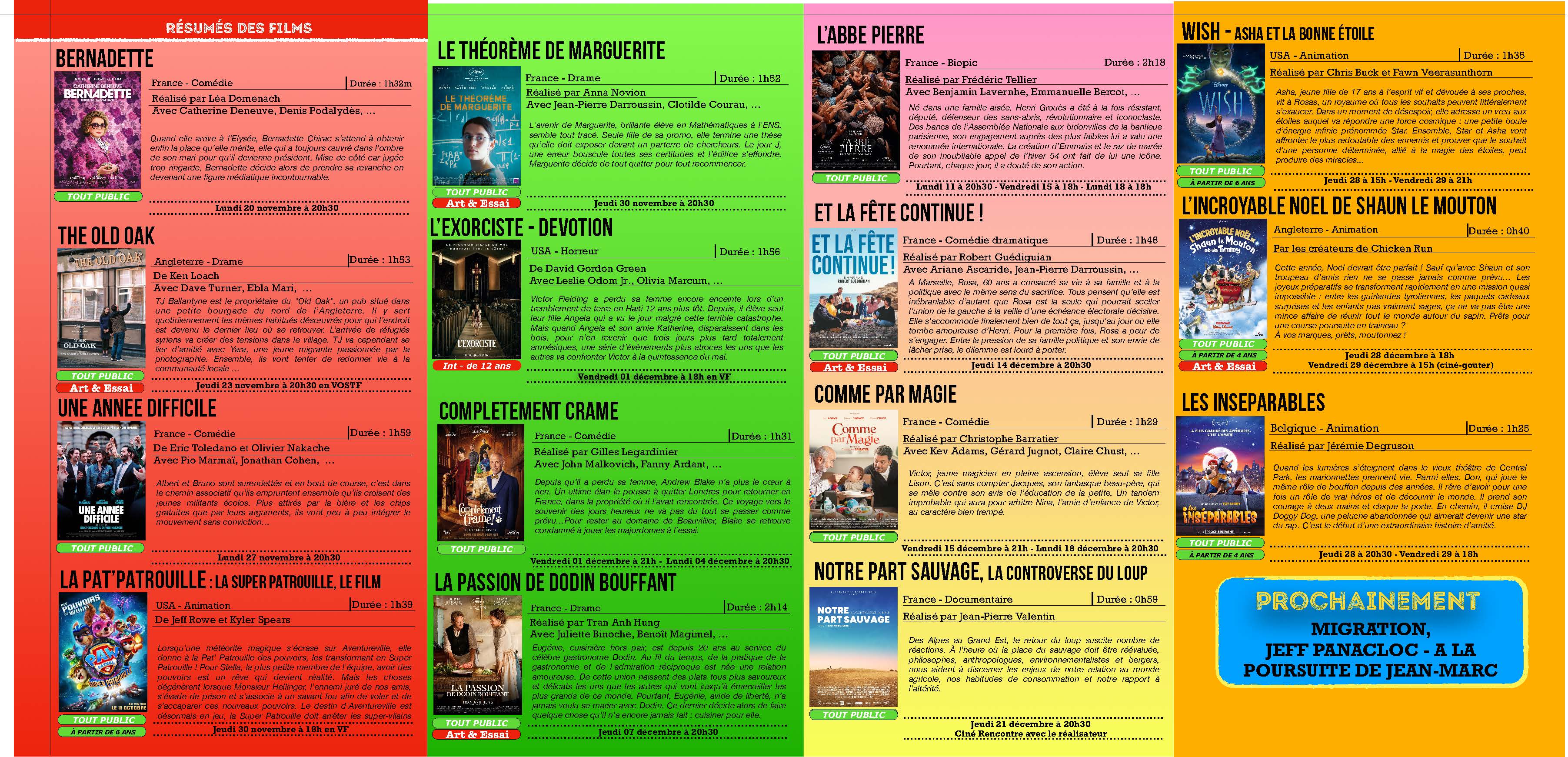 2 PROGRAMME CINEMA novembre decembre 2023   MAQUETTE.pdf Page 1