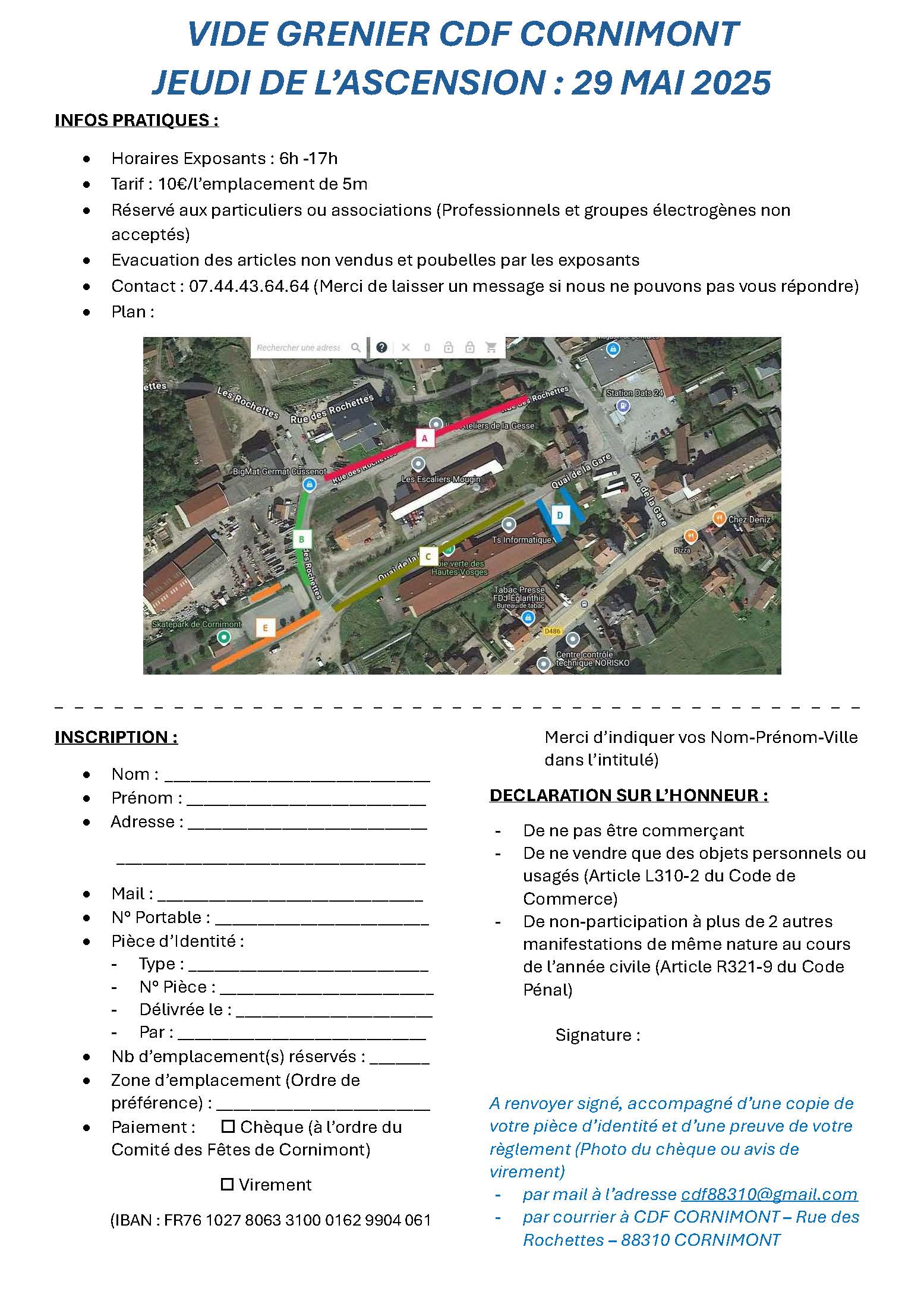 Fiche Inscription Vide Grenier
