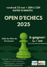 Open d&#039;échecs 2025