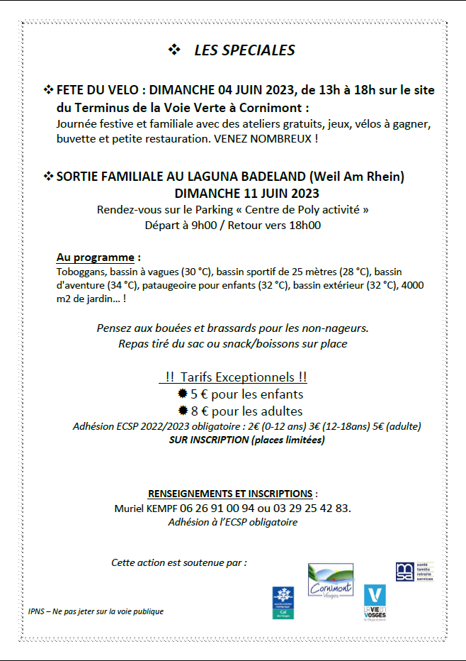 RDV FAMILLES ECSP MAI JUIN 2023 SUITE