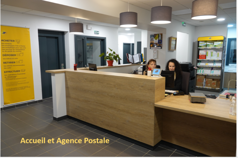 Agence postale avec personnel