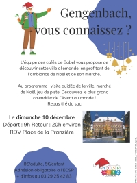 Sortie au marché de Noël en Allemagne