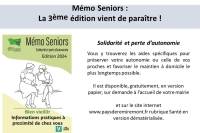 Mémo seniors : bien vieillir informations pratiques à proximité de chez vous