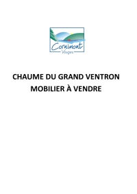Mobilier de la Chaume du Grand Ventron à vendre